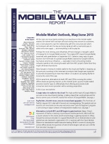 Mobile Wallet Outlook, May/June 2013