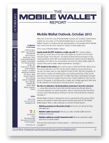 Mobile Wallet Outlook, October 2012