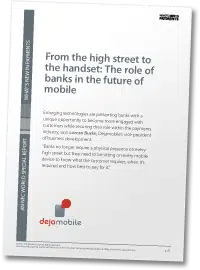 From the high street to the handset: The role of banks in the future of mobile