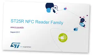 Cover shot: ST25R NFC Reader Family presentation