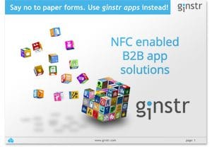 Covershot: 'Meet Ginstr: NFC Enabled B2B App Solutions'