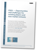 PSD2 — Opportunities and challenges for existing players and new market entrants