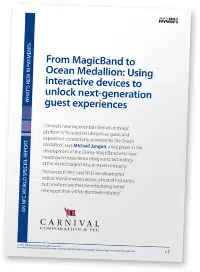 Cover: "From MagicBand to Ocean Medallion: Using interactive devices to unlock next-generation guest experiences"