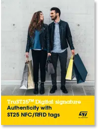 Covershot: 'TruST25 Digital Signature: Authenticity with ST25 NFC/RFID tags'