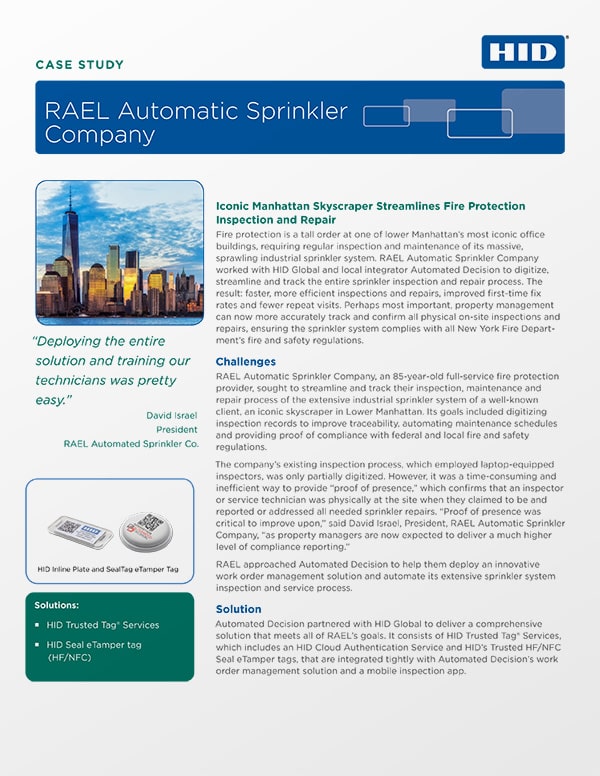 Covershot: 'Case study: Rael Automatic Sprinkler Company'
